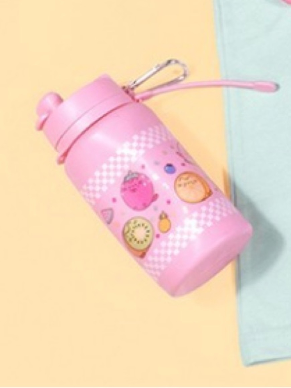 Collapsible Pink Water Bottle